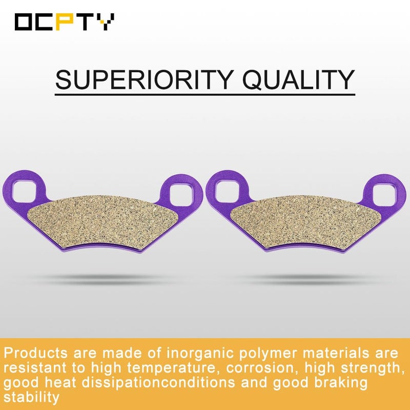OCPTY FA159 FA270 Front and Rear Carbon Fiber Brake Pads Fit for 2000-2001 for Polaris Magnum 325 4x4, 2000, 2002 for Polaris Scrambler 400 2x4, 1998-2004 for Polaris Scrambler 500 4X4 - Image 4